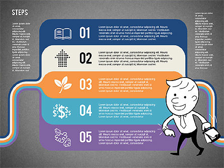 Options de l'agenda avec caractère, Diapositive 13, 02149, Modèles commerciaux — PoweredTemplate.com
