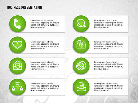 Content Sharing Process with Icons, Slide 14, 02152, Process Diagrams — PoweredTemplate.com