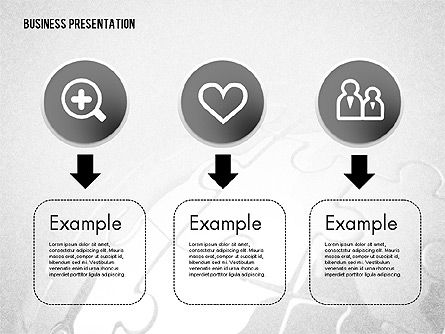 Content Sharing Process with Icons, Slide 5, 02152, Process Diagrams — PoweredTemplate.com