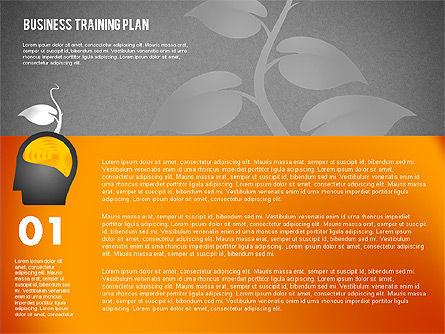  Plano de treinamento empresarial, Deslizar 10, 02153, Diagramas de Etapas — PoweredTemplate.com