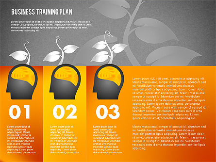  Plano de treinamento empresarial, Deslizar 12, 02153, Diagramas de Etapas — PoweredTemplate.com