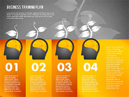사업 계획, 슬라이드 13, 02153, 단계 도표 — PoweredTemplate.com