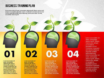  Plano de treinamento empresarial, Deslizar 5, 02153, Diagramas de Etapas — PoweredTemplate.com