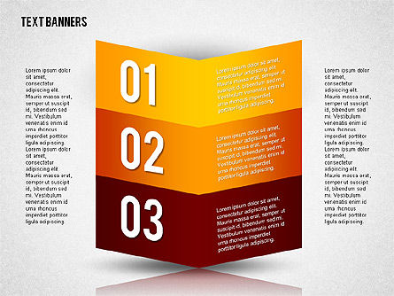 Kotak Teks Dalam Desain Datar, Templat PowerPoint, 02154, Kotak Teks — PoweredTemplate.com