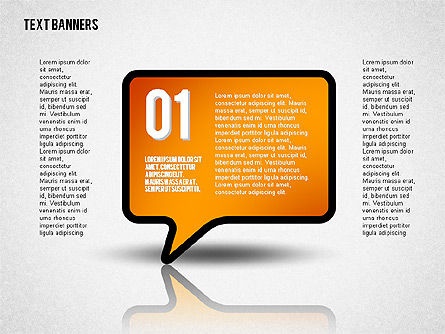Le caselle di testo in design piatto, Slide 4, 02154, Caselle di Testo — PoweredTemplate.com