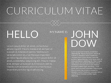 Elegant curriculum vitae template, Dia 9, 02156, Presentatie Templates — PoweredTemplate.com