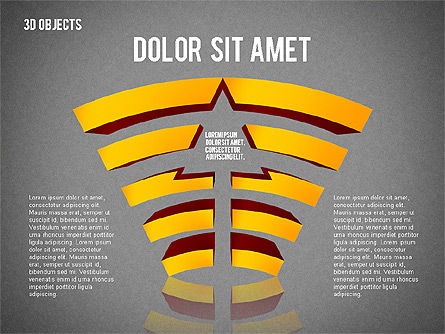 Formas 3D visuales, Diapositiva 12, 02157, Formas — PoweredTemplate.com