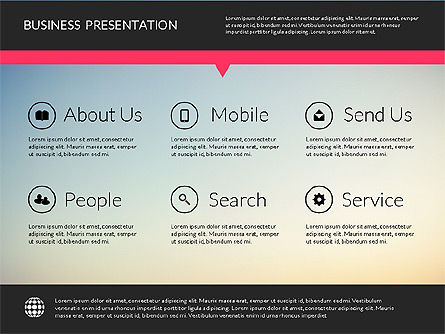 Plantilla de presentación moderna, Diapositiva 8, 02158, Plantillas de presentación — PoweredTemplate.com