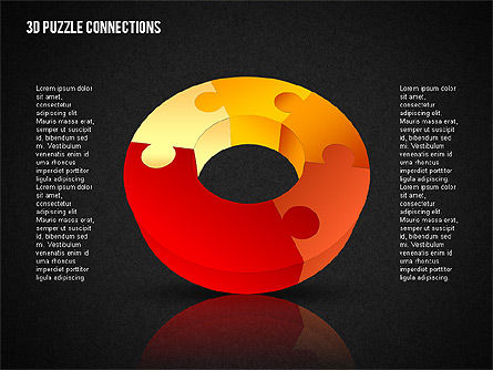 3D rompecabezas rompecabezas gráfico, Diapositiva 13, 02162, Formas — PoweredTemplate.com