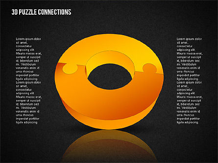 3D rompecabezas rompecabezas gráfico, Diapositiva 15, 02162, Formas — PoweredTemplate.com