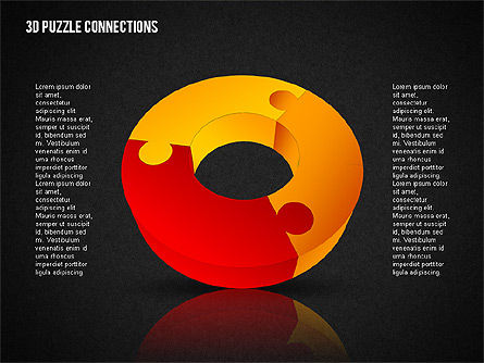 3D rompecabezas rompecabezas gráfico, Diapositiva 16, 02162, Formas — PoweredTemplate.com