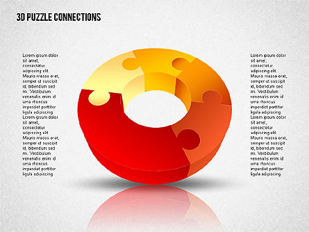 Tableau de puzzle 3d donut, Diapositive 5, 02162, Formes — PoweredTemplate.com