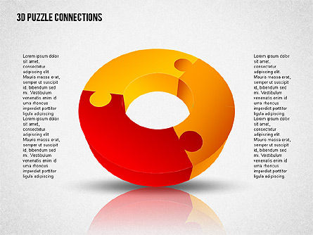 Tableau de puzzle 3d donut, Diapositive 8, 02162, Formes — PoweredTemplate.com