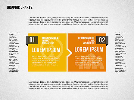 フラットデザインのグラフコレクション, スライド 3, 02163, ビジネスモデル — PoweredTemplate.com