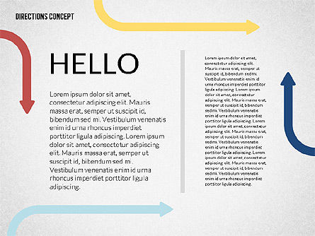 Lijnen en pijlen, PowerPoint-sjabloon, 02164, Figuren — PoweredTemplate.com