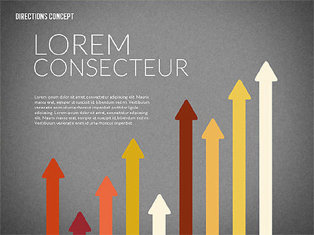 Lignes et flèches, Diapositive 14, 02164, Formes — PoweredTemplate.com
