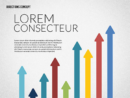 Lignes et flèches, Diapositive 6, 02164, Formes — PoweredTemplate.com