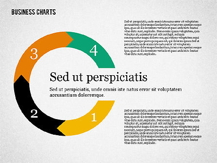 Colección de gráficos de negocios en diseño plano, Diapositiva 6, 02165, Modelos de negocios — PoweredTemplate.com