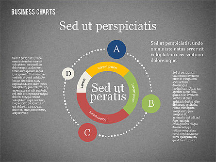 Colección de gráficos de negocios en diseño plano, Diapositiva 9, 02165, Modelos de negocios — PoweredTemplate.com