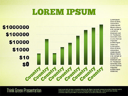 녹색 프리젠 테이션 템플릿 생각하기, 슬라이드 10, 02167, 프레젠테이션 템플릿 — PoweredTemplate.com