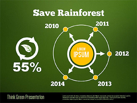 Think green template de présentation, Diapositive 14, 02167, Modèles de présentations — PoweredTemplate.com