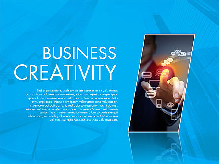 Bedrijfs creativiteit presentatiesjabloon, PowerPoint-sjabloon, 02168, Presentatie Templates — PoweredTemplate.com