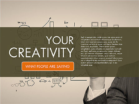 Bedrijfs creativiteit presentatiesjabloon, Dia 20, 02168, Presentatie Templates — PoweredTemplate.com