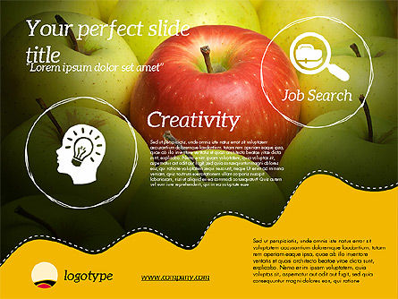 Plantilla de presentación de creatividad, Diapositiva 6, 02175, Plantillas de presentación — PoweredTemplate.com