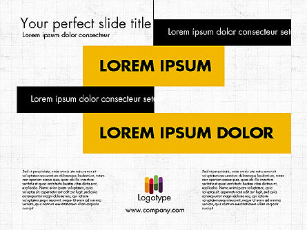 Modèle de présentation noir et jaune, Diapositive 6, 02178, Modèles de présentations — PoweredTemplate.com
