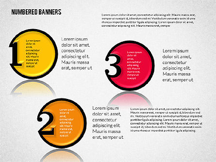 Round Text Boxes with Numbers, Slide 2, 02182, Text Boxes — PoweredTemplate.com