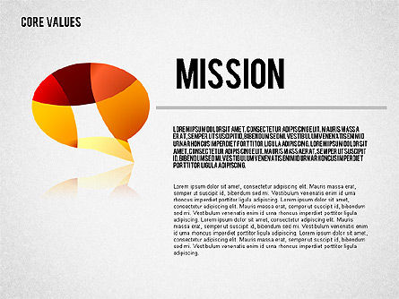 Concept de présentation des valeurs fondamentales, Diapositive 3, 02183, Modèles commerciaux — PoweredTemplate.com