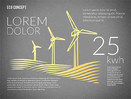 Modèle de présentation écologique, Diapositive 12, 02184, Modèles de présentations — PoweredTemplate.com