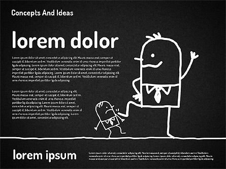 캐릭터와 개념 및 아이디어, 슬라이드 10, 02186, 모양 — PoweredTemplate.com