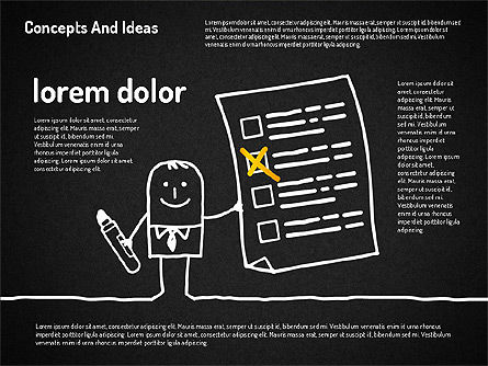 캐릭터와 개념 및 아이디어, 슬라이드 12, 02186, 모양 — PoweredTemplate.com