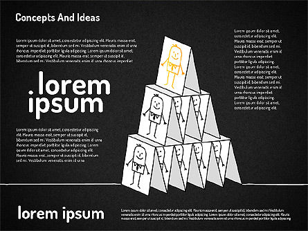 Concepts et idées avec des personnages, Diapositive 13, 02186, Formes — PoweredTemplate.com