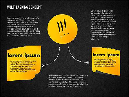 Multitasking Concept Presentation Template, Slide 16, 02187, Presentation Templates — PoweredTemplate.com