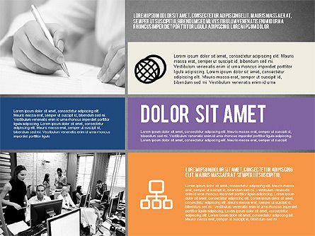 Modern bureau presentatiesjabloon, Dia 12, 02194, Presentatie Templates — PoweredTemplate.com