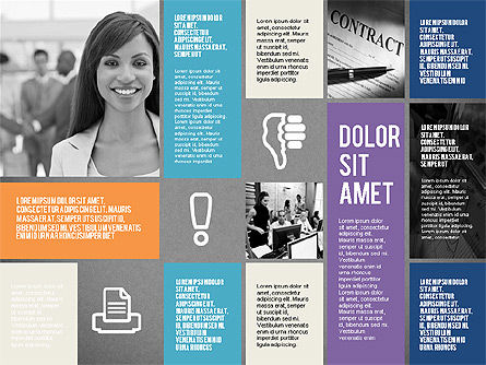 Modern bureau presentatiesjabloon, Dia 16, 02194, Presentatie Templates — PoweredTemplate.com