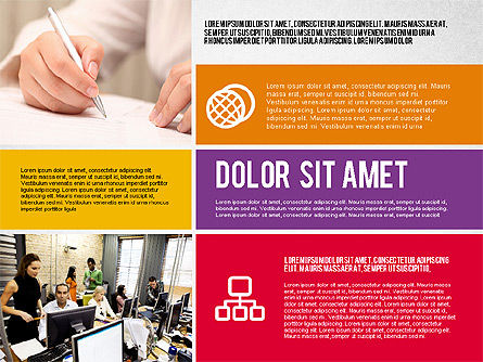 Plantilla Moderna de Presentación de la Agencia, Diapositiva 4, 02194, Plantillas de presentación — PoweredTemplate.com
