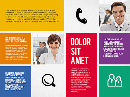 Modern bureau presentatiesjabloon, Dia 6, 02194, Presentatie Templates — PoweredTemplate.com
