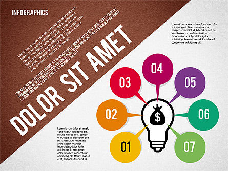 Presentation Template with Infographics, PowerPoint Template, 02202, Presentation Templates — PoweredTemplate.com