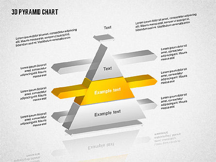 Layered 3D Pyramid, Slide 3, 02203, Business Models — PoweredTemplate.com