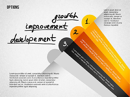 Quattro step inclinato opzioni bandiera, Slide 7, 02206, Diagrammi Palco — PoweredTemplate.com