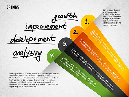 Banner de opciones inclinadas en cuatro pasos, Diapositiva 8, 02206, Diagramas de la etapa — PoweredTemplate.com
