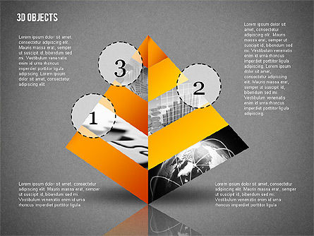 Objets 3d avec des photos, Diapositive 13, 02210, Formes — PoweredTemplate.com
