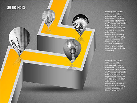 Objets 3d avec des photos, Diapositive 16, 02210, Formes — PoweredTemplate.com
