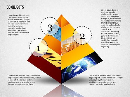 Objets 3d avec des photos, Diapositive 5, 02210, Formes — PoweredTemplate.com