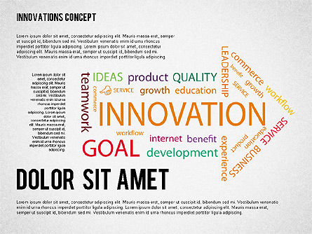 创新概念图, PowerPoint模板, 02211, 商业模式 — PoweredTemplate.com