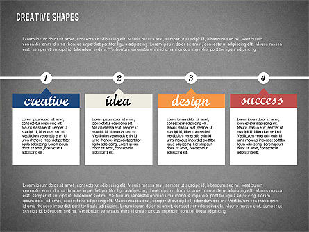 Presentación con formas creativas, Diapositiva 10, 02212, Plantillas de presentación — PoweredTemplate.com