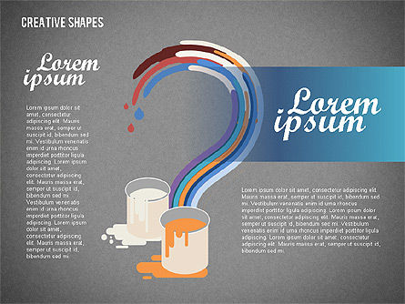 Präsentation mit kreativen Formen, Folie 16, 02212, Präsentationsvorlagen — PoweredTemplate.com
